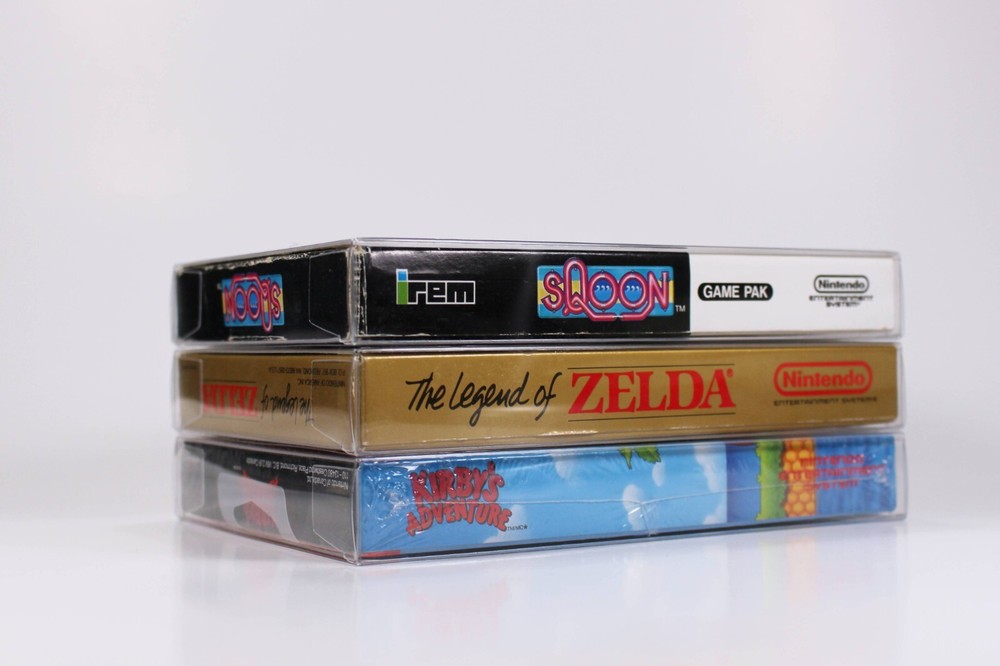 10 Custom NES Box Protectors Clear Plasitc Boxes Case for CIB Complete Sealed