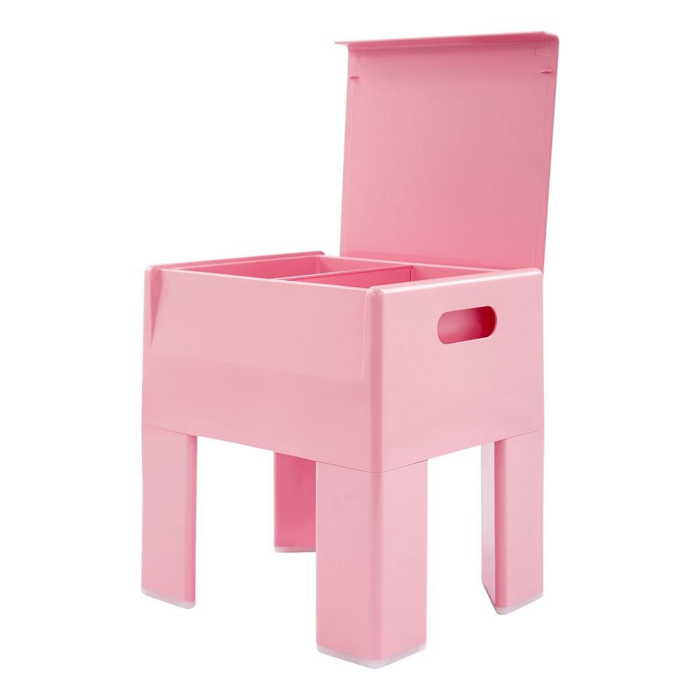 38*32*40cm Storage Stool，Multifunctional End Table，Pink Low Stool，ABS Side Table