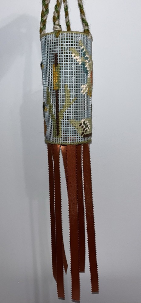 Cross-stitched Duck Wind Sock