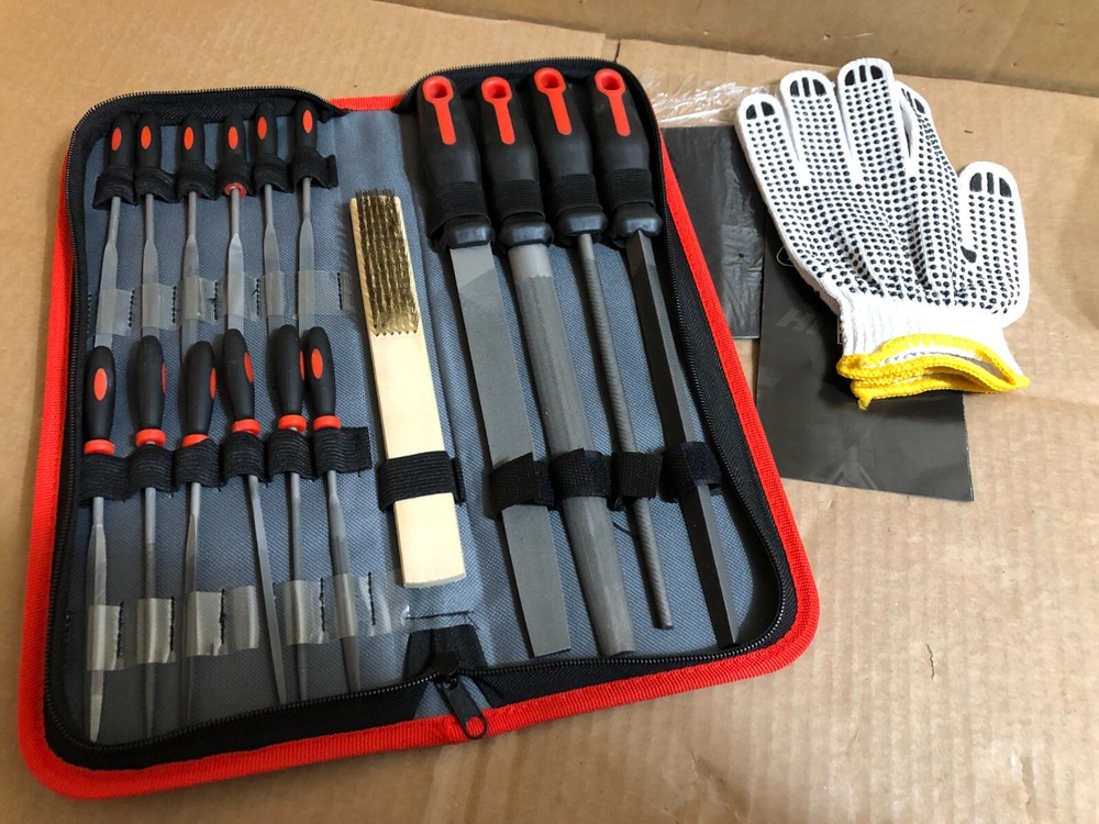 Hand & Needle File Tool Set Large & Fine Micro Steel Files 18/19 PC HiSpec **