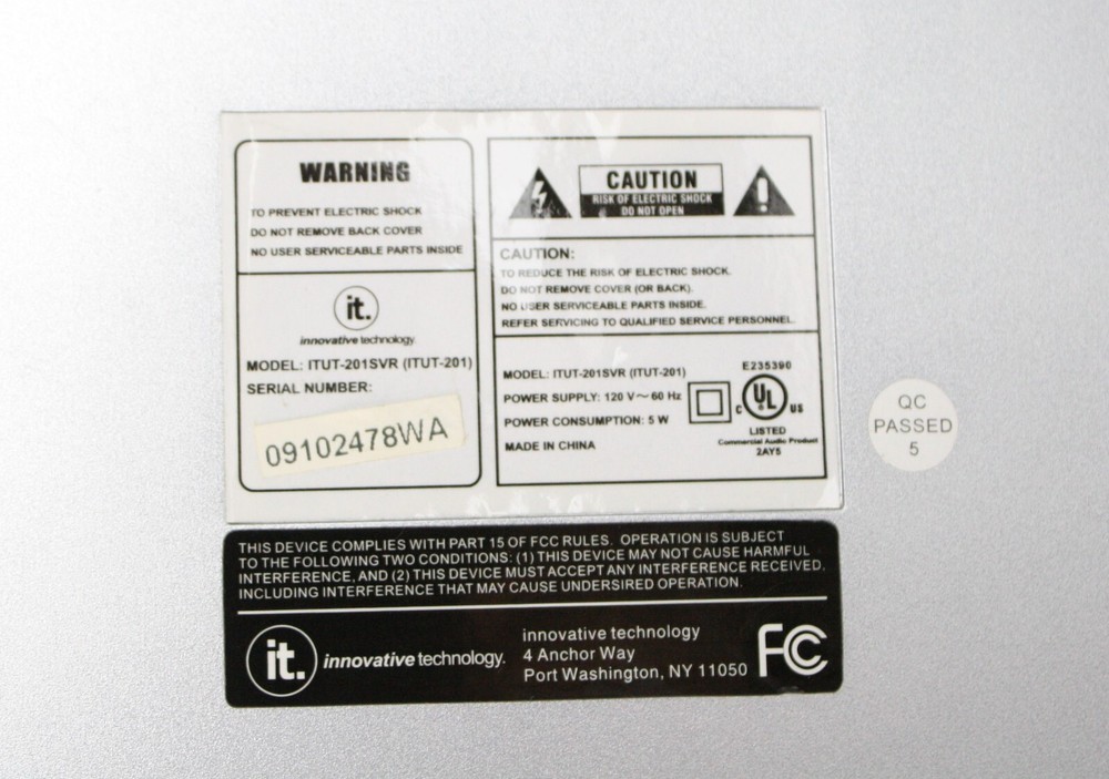 INNOVATIVE TECHNOLOGY IT ITUT-201SVR USB TURNTABLE (Needs New Needle)