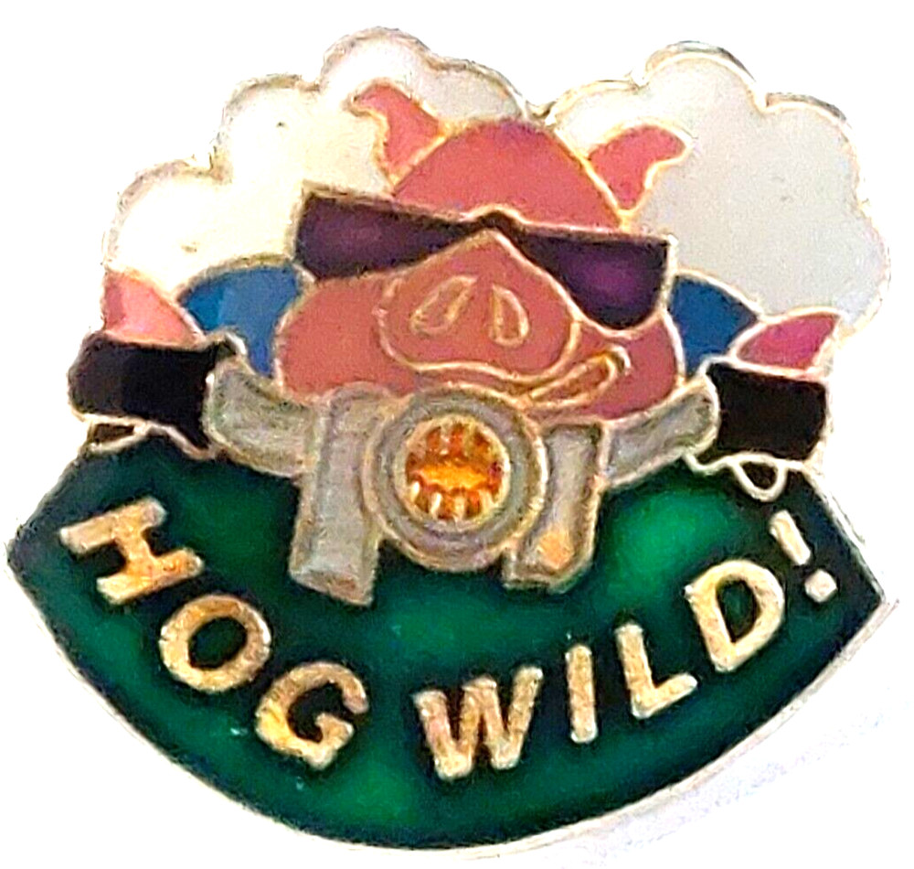 Motorcycle HOG WILD! Lapel Pin