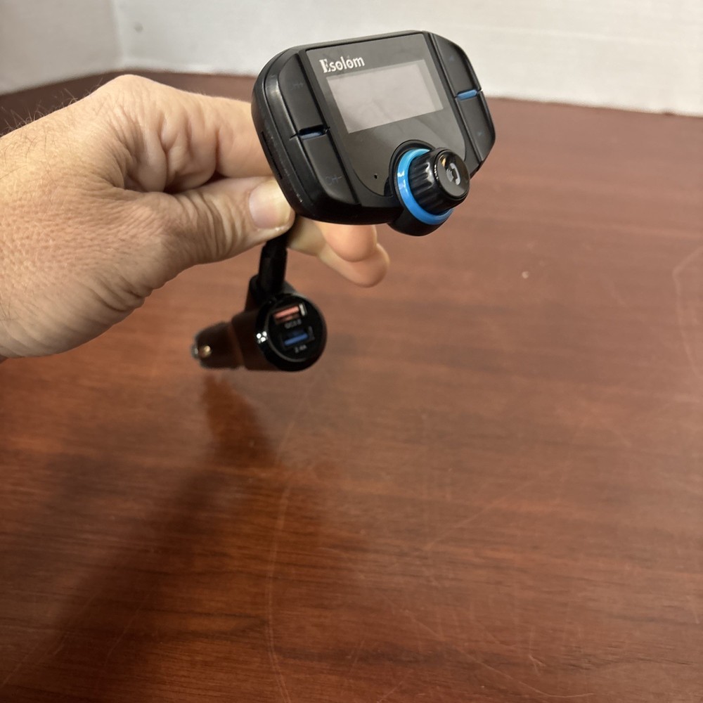Esolom DC Bluetooth FM Transmitter Wireless Radio Adapter.