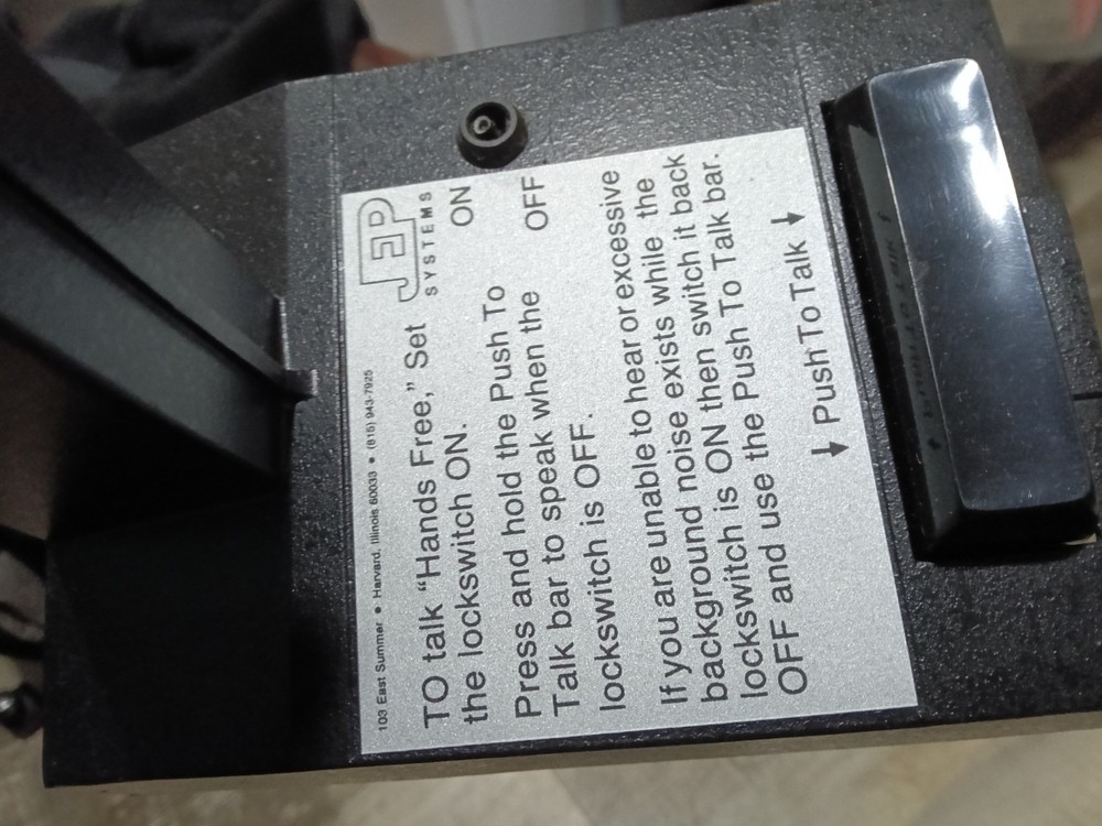 JP Systems Push To Talk Stand Microphone with Lockswitch Bar