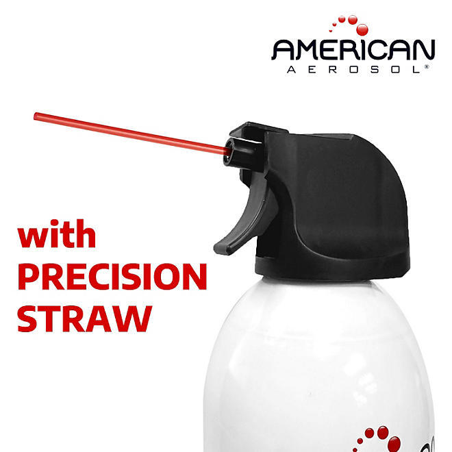 American Aerosol Compressed Gas Electronics Duster, 10 oz, 4 Pack - Powerful Dus