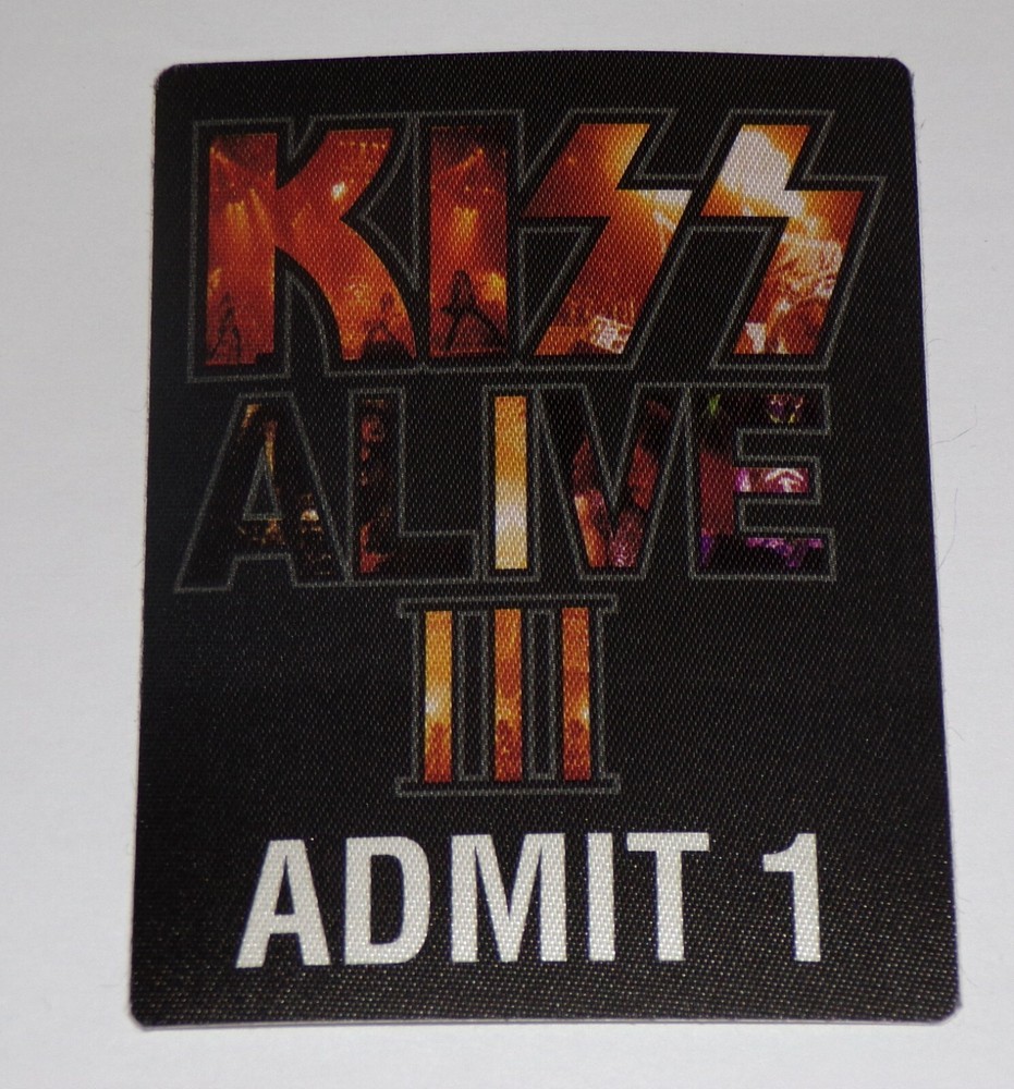 KISS Satin Pass Promo Invitation Alive 3 Release Secret Party Vintage Kiss