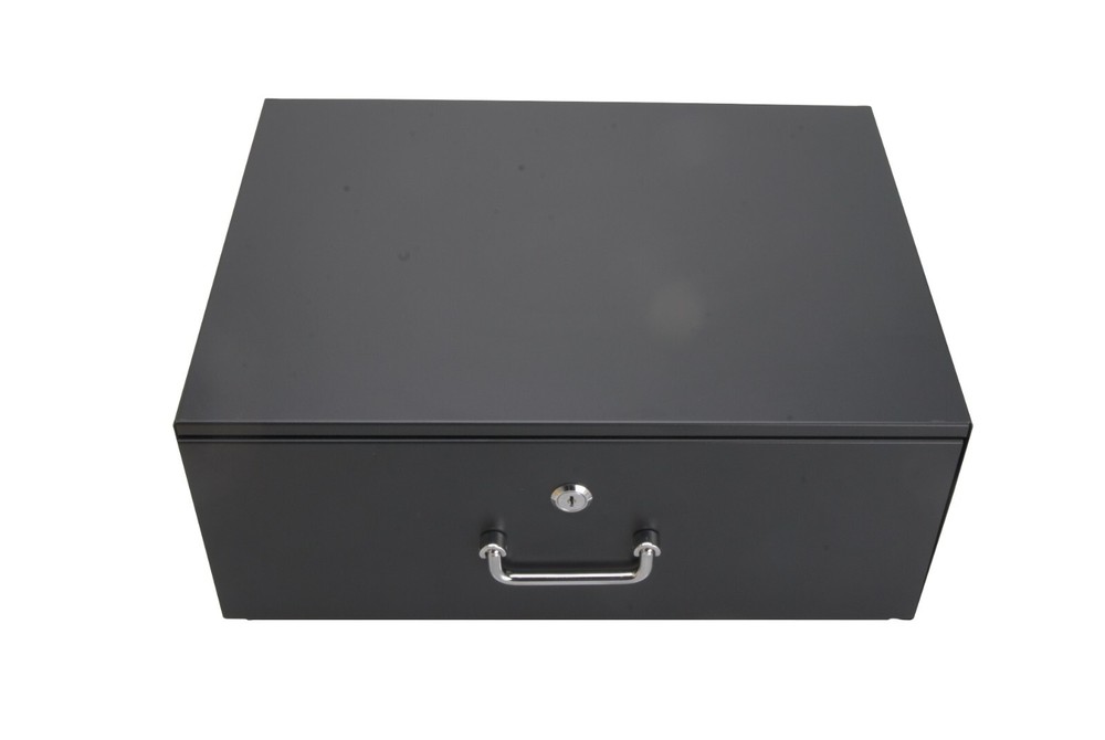 4U 19" Drawer Rack Mount Server Case - Locking Network/ IT/ DJ Equipment Storage