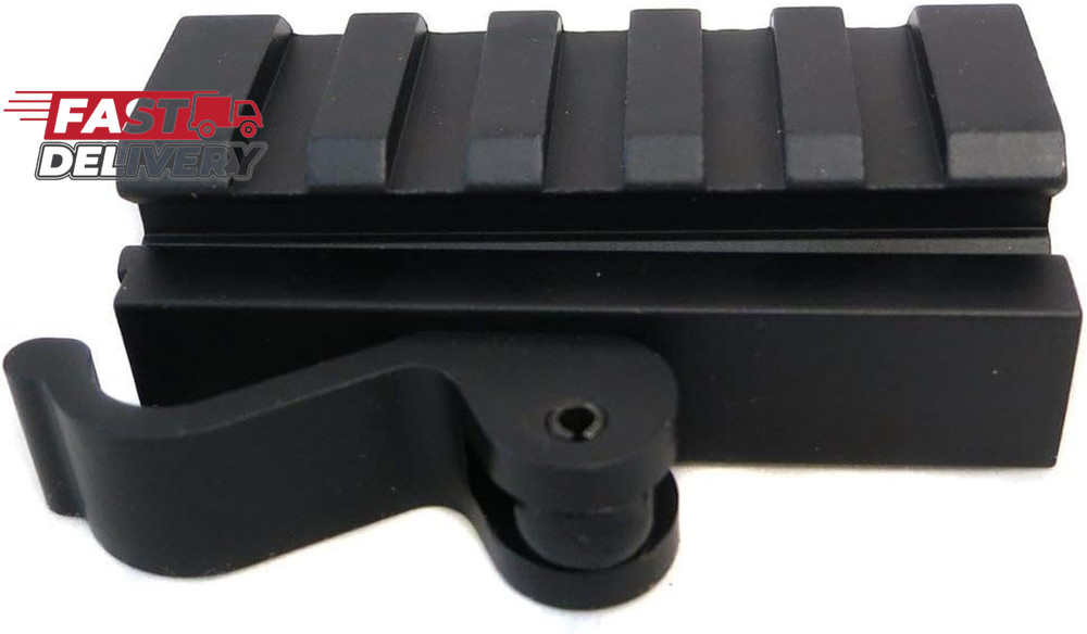 Monstrum Tactical Low Profile Picatinny Riser Mount with Quick Release, for Red