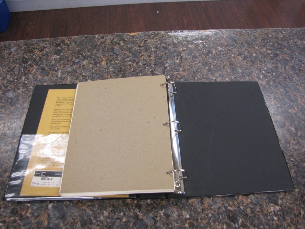 1981 Zenith Heath Micropro DATASTAR User Guide & 5.25" Software Disks in Binder