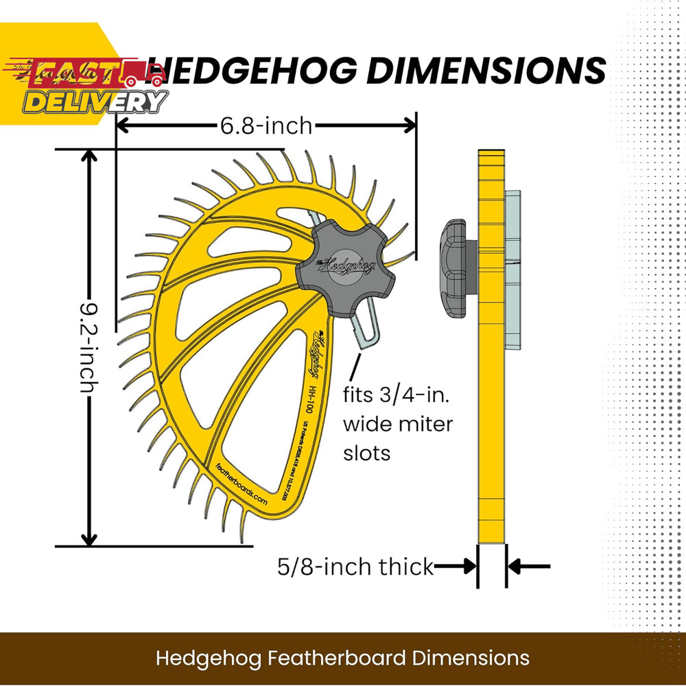 The Hedgehog Featherboard for Table Saws for Quicker, Easier, and Safer Workflow