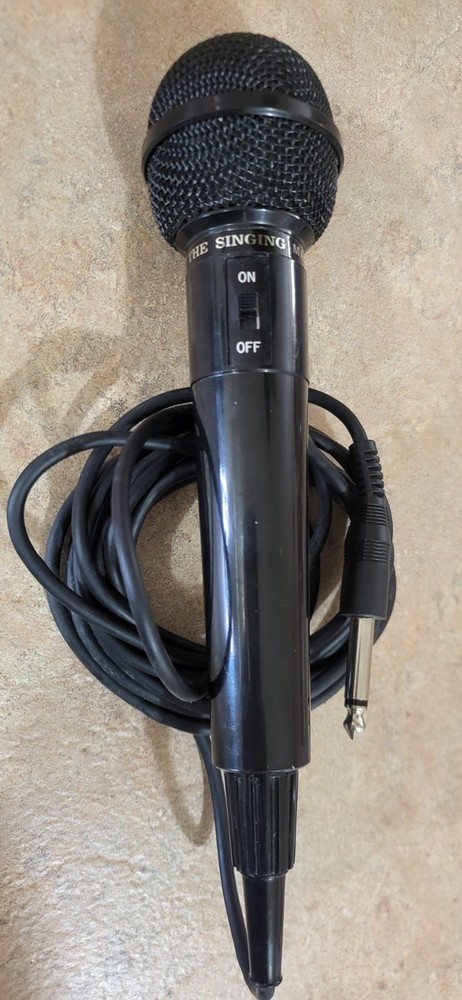 Singing Machine Wired Microphone Replacement Dynamic Karaoke Handheld 10ft Cord