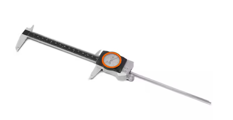 6-Inch Digital Dial Caliper Stainless Steel W/ LED Readout Smart Functionality