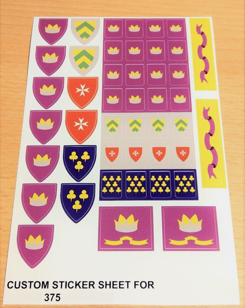 Custom stickers for 375 replacement stickers for 375
