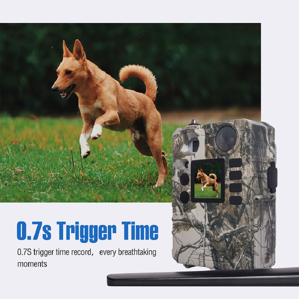 18MP Scouting Trail Camera Night Vision Game No Glow Waterproof Cam /Solar panel