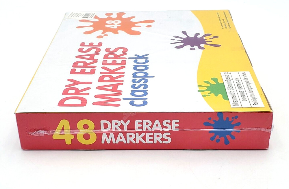 Black Dry Erase Markers Classpack Basic Supplies 48 Pieces New Sealed