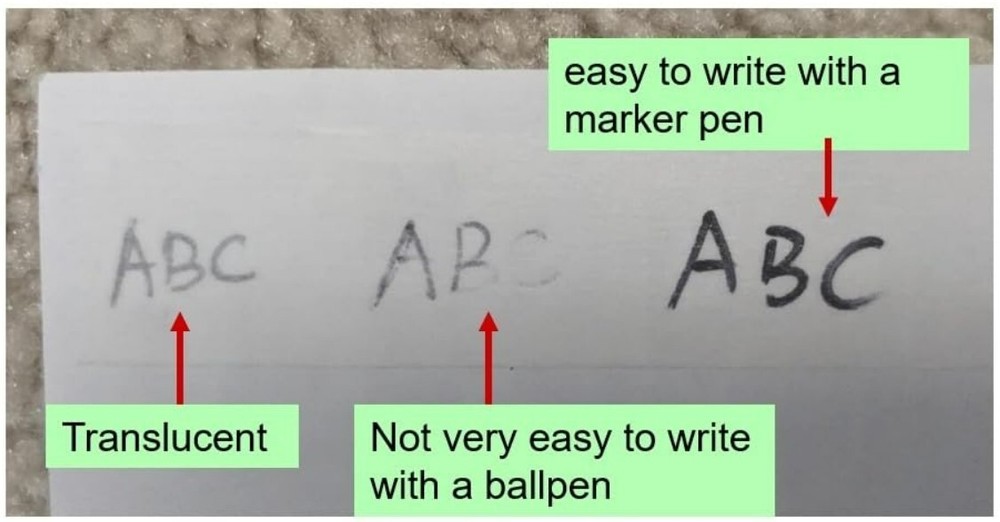 Paper Tape Writable Labeling Translucent Decorating Packaging Repairing 2 Rolls