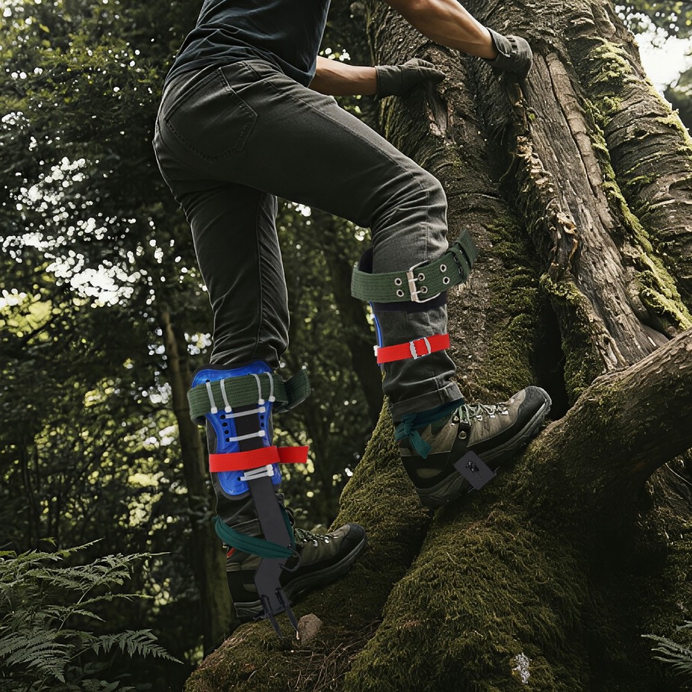 Adjust Tree/pole Climbing Spike Set Tree Climbing Tools W/ Rope Protective Belt
