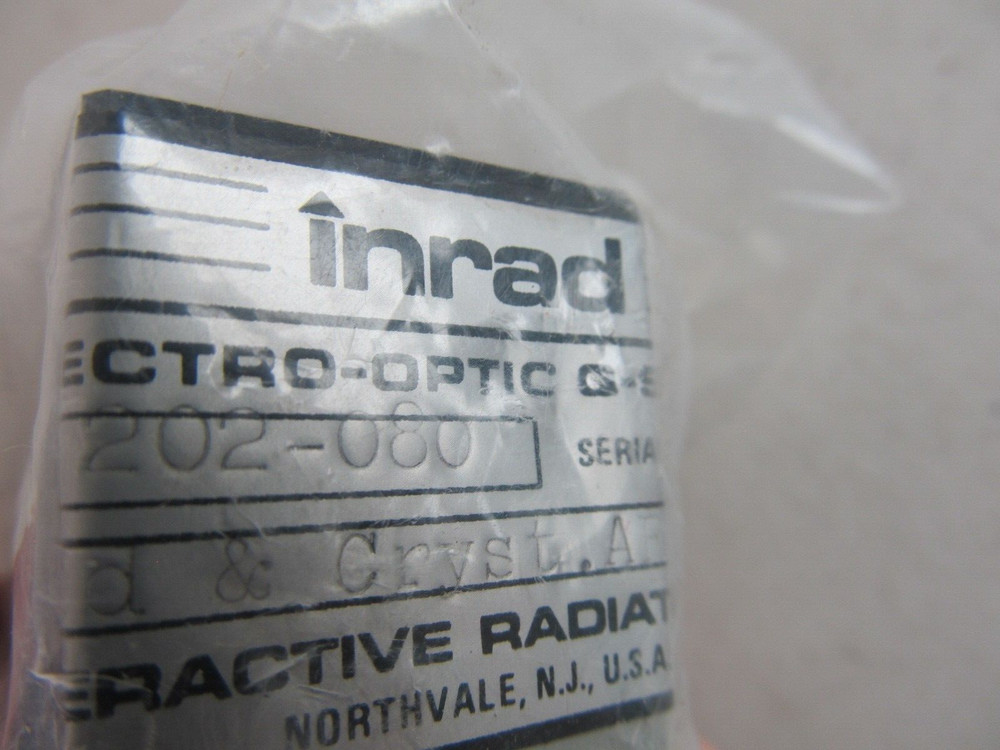 Inrad Electro Optic Q-Switch 202-080 AR 1.06 New, Still Sealed