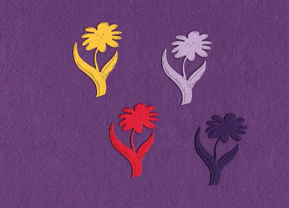 FLOWER # 10 spring die cuts scrapbook cards