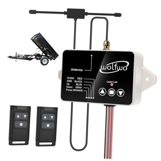 wolfwo Upgraded Dump Trailer Wireless Remote Controller, High Power Edition 02