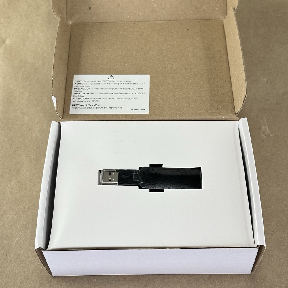 New Plantronics D100-M Savi Adapter DECT 6.0 + Stand, AC Adapter, USB Cable