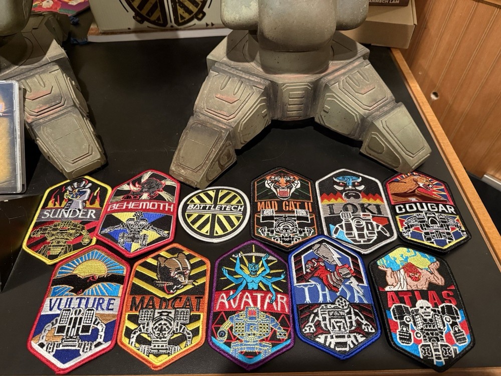 MadCat mk II Embroidered Patch BattleTech Virtual World Authentic