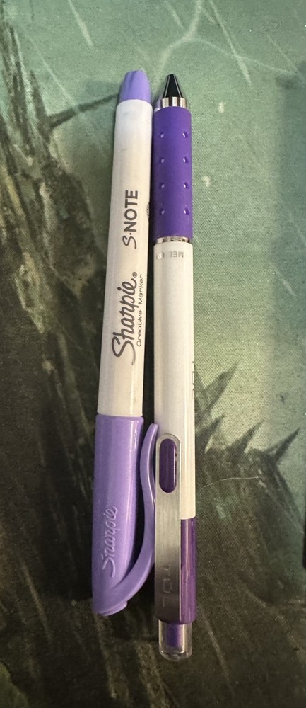 TUL pen and Sharpie set, various colors