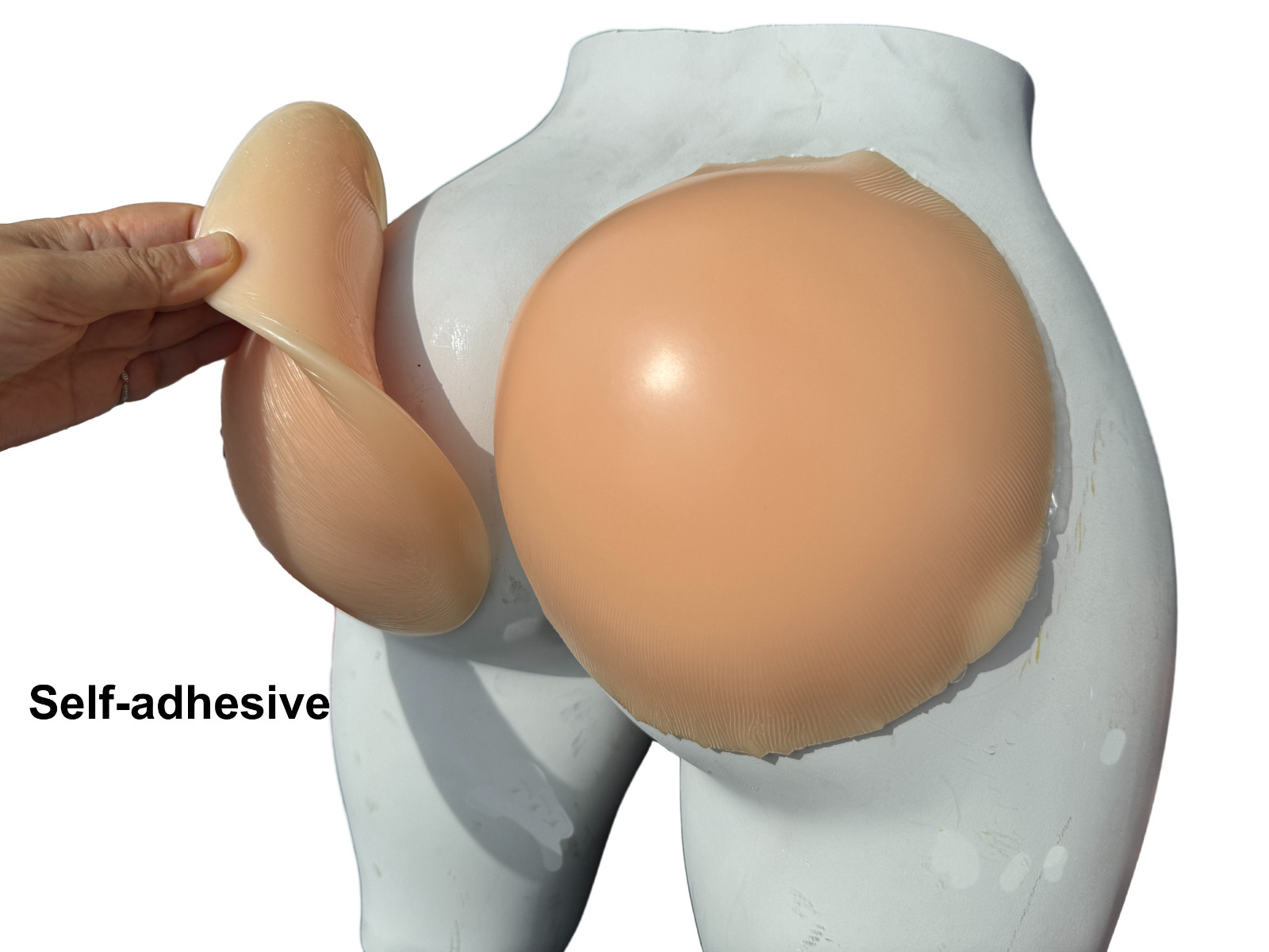 BIMEI 1400g Self-Adhesive Silicone Buttocks Pads Butt Enhancer Shaper Removable