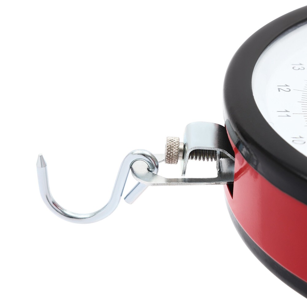 22 lbs Double-Sided Dial Mechanical Hanging Scale with Durable Scoop