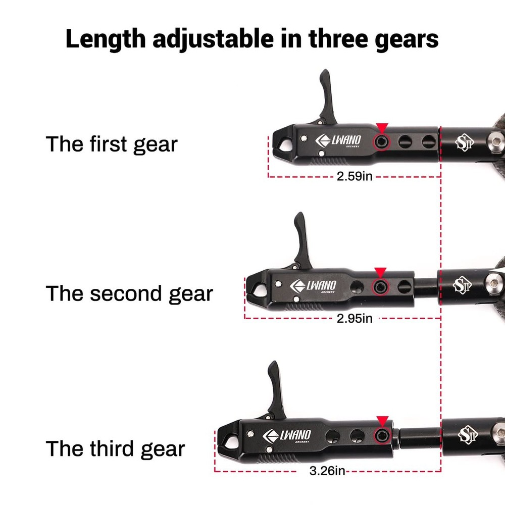 LWANO Archery Compound Bow Release Aids Trigger with Foldable Design Camo