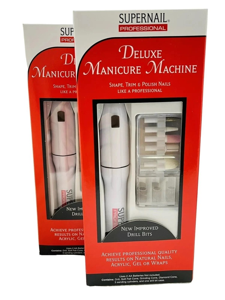 2 SUPERNAIL PROFESSIONAL DELUXE MANICURE MACHINE
