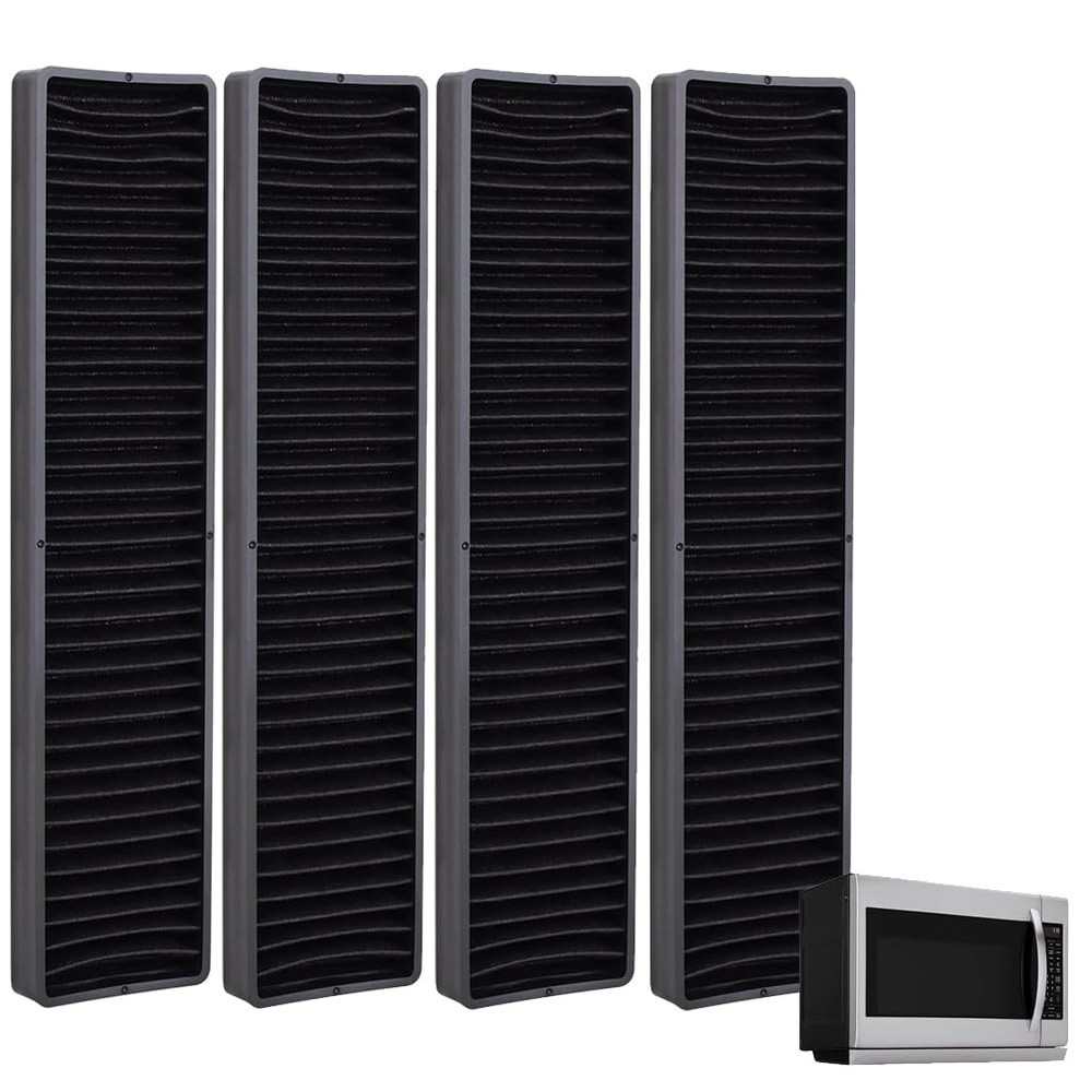 Microwave Charcoal Filter Replacement - Compatible with LG GE Kenmore (4 Pack)
