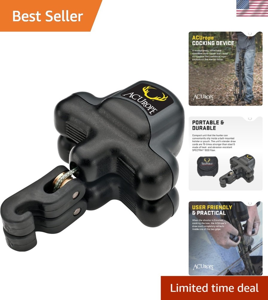 ACUrope Portable Retractable Crossbow Cocking Device - Durable & Compact
