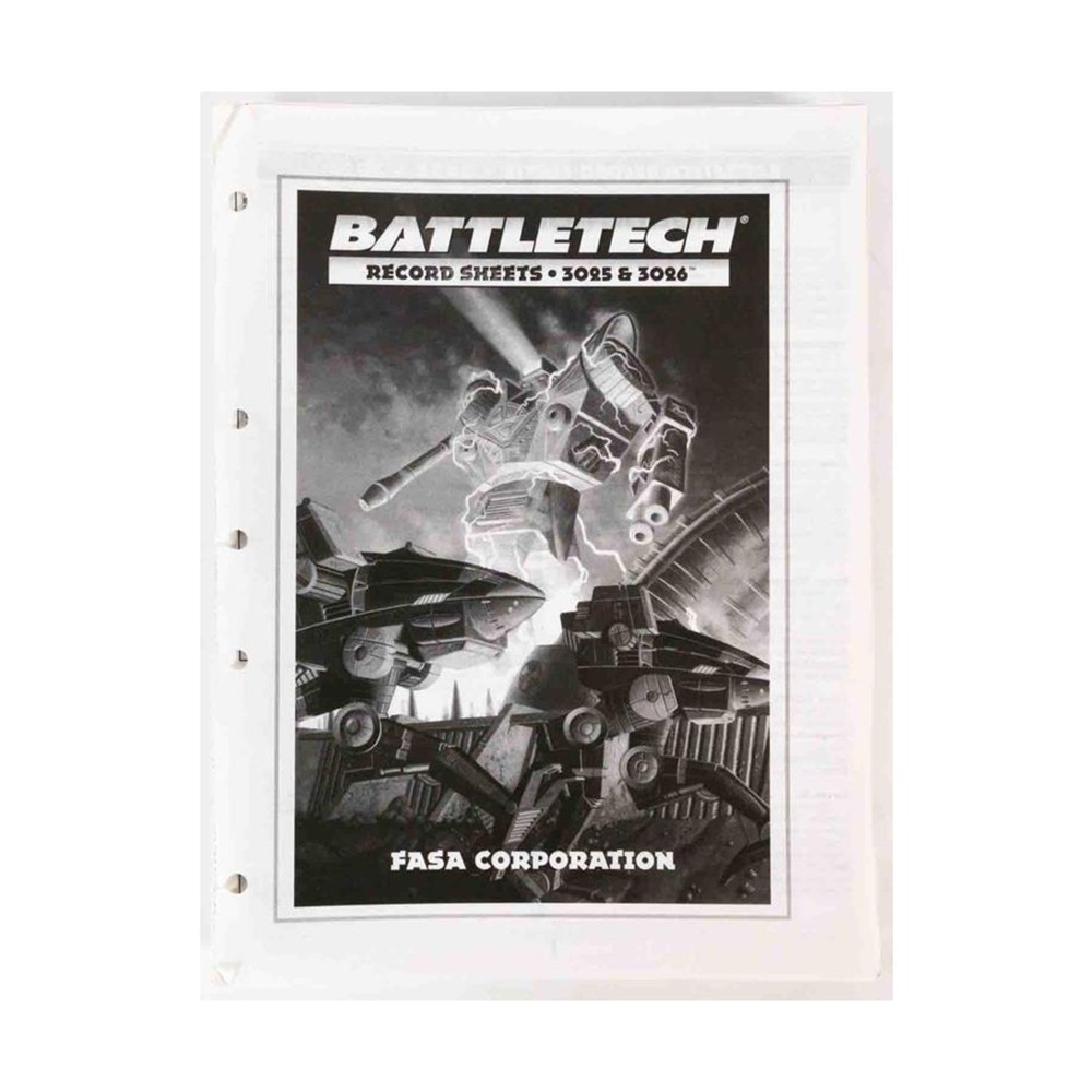 FASA Battletech Record Sheet Collection #1 - 250+ Sheets! EX