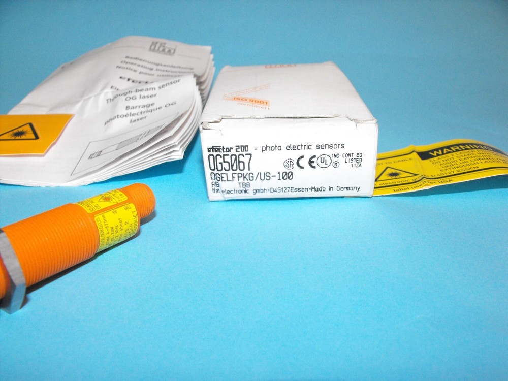 IFM EFECTOR OG5067.OGELFPKG/US-100.photoelectric sensor.NEW.