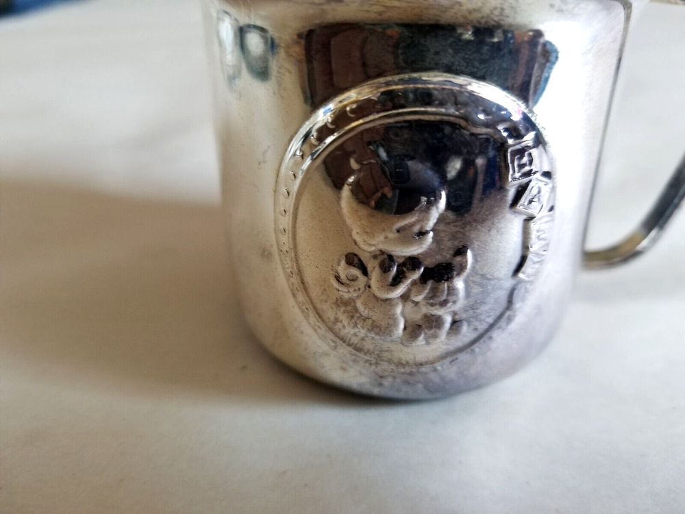 Vintage Enesco "Jesus Loves Me" Silver Plate Children's Cup