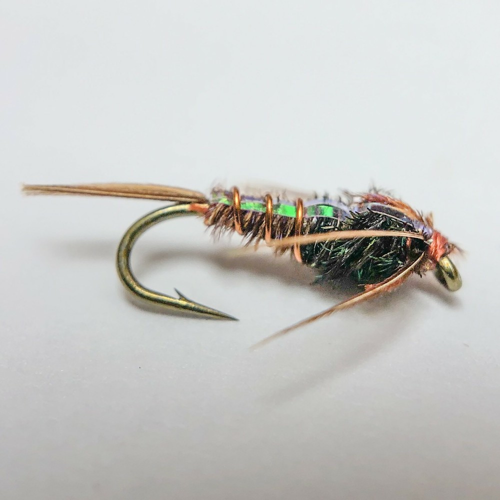 Three (3) Pheasant Tail Flash Back Nymph - Mayfly nymph