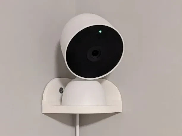 Inside Corner Wall Mount for Google Nest Camera with Hidden Cable Routing