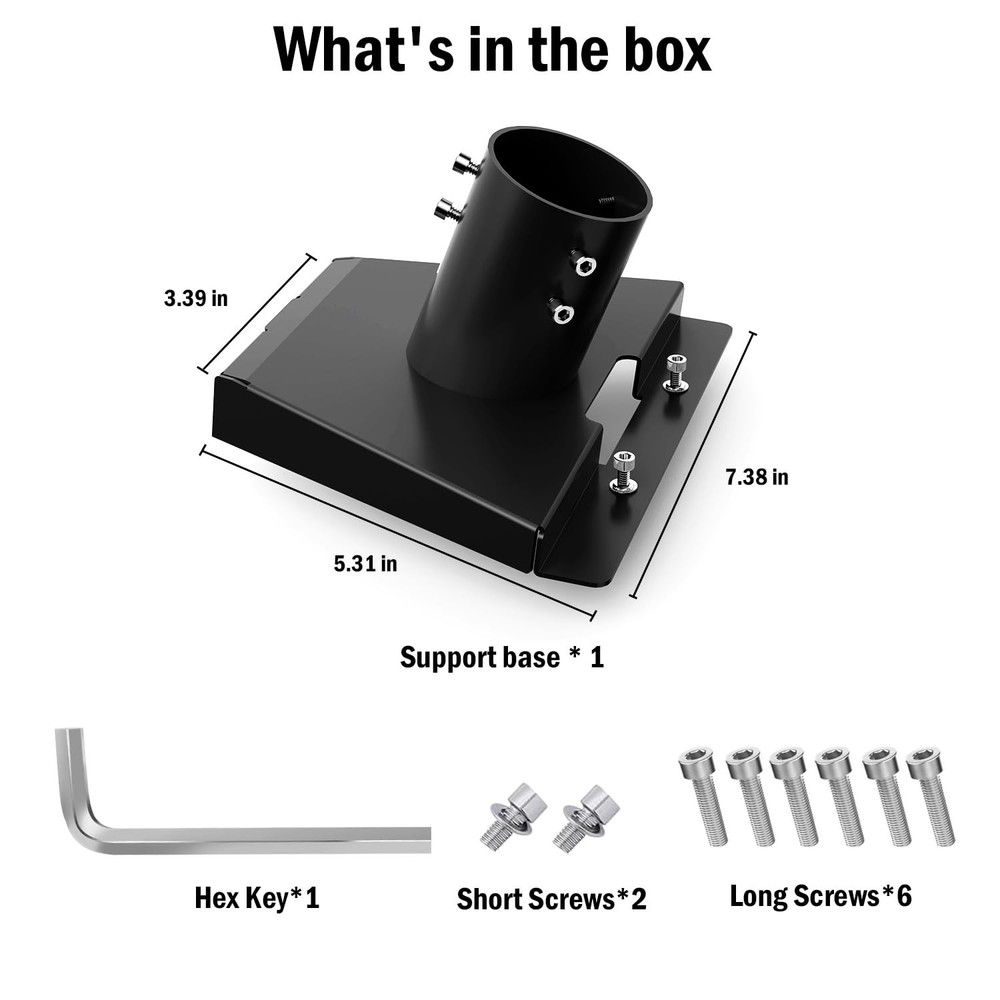 Gen3 Mount Adapter,V3 Pipe Adapter,Pole Mount Kit Compatible with GEN3 Standard