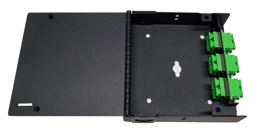 12 Fiber Wall Mount w/ 6 SC/APC Duplex Adapters, Patch Only Singlemode