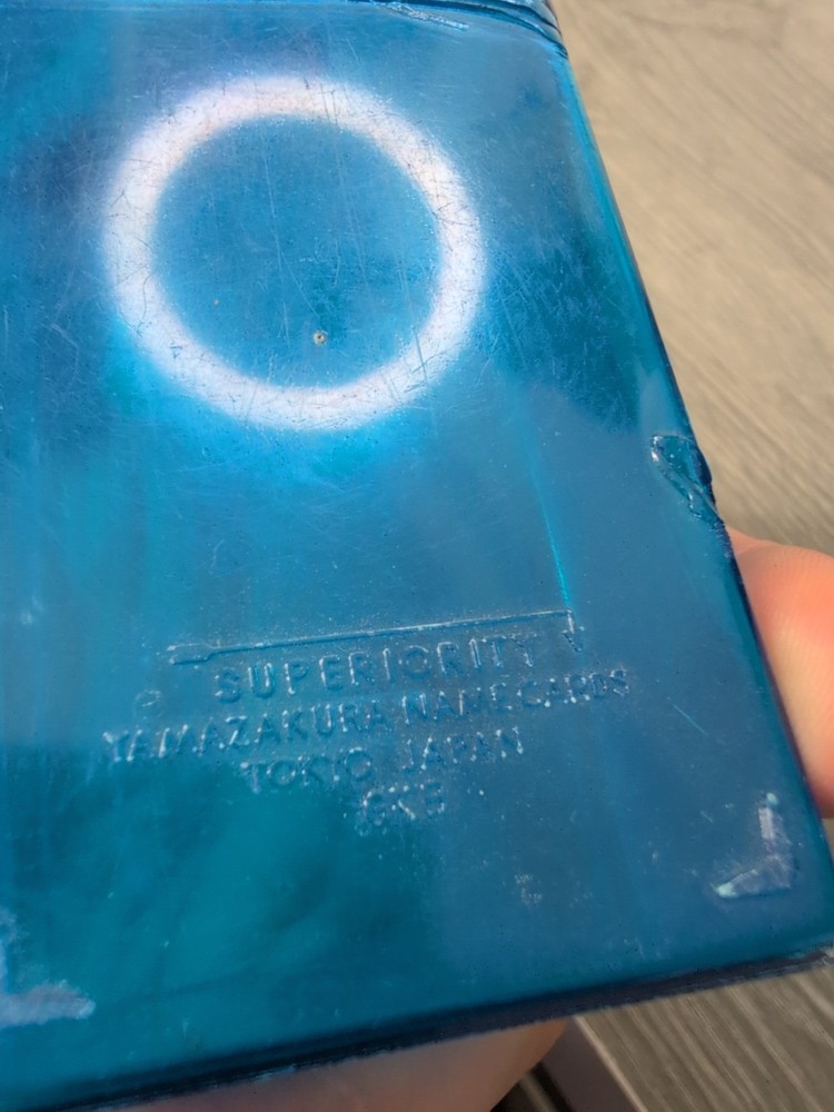 Vintage Yamazakura Visiting Cards Blue Plastic Case