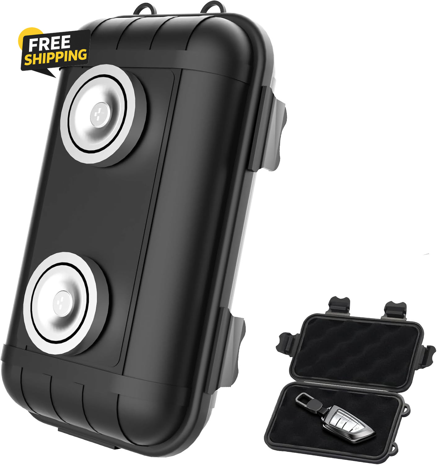 Magnetic Key Box, Magnetic Key Holder under Car, Hide a Key Magnetic Car