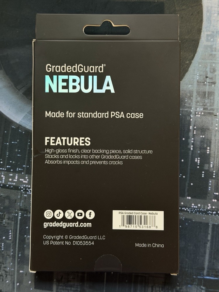 GradedGuard PSA Graded Card Case Guard Protector Nebula Gradient Rare