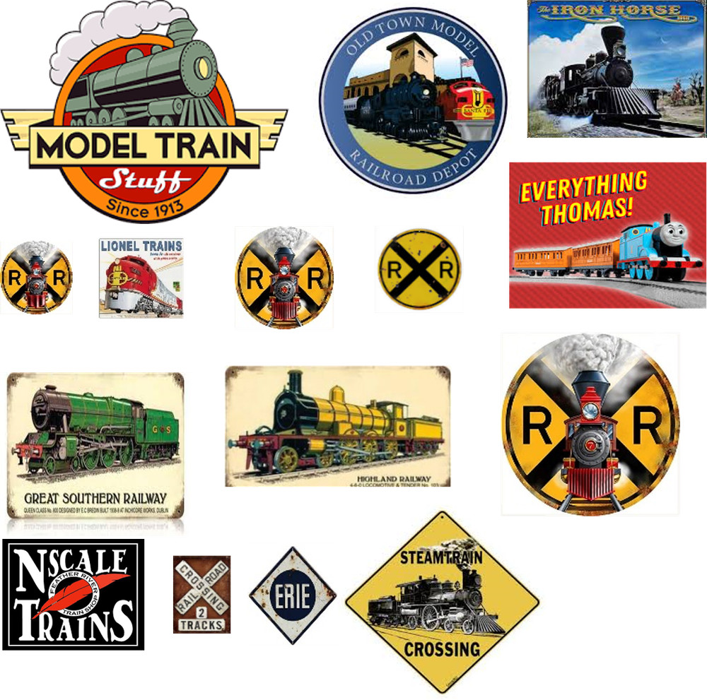 ho scale train store building decals