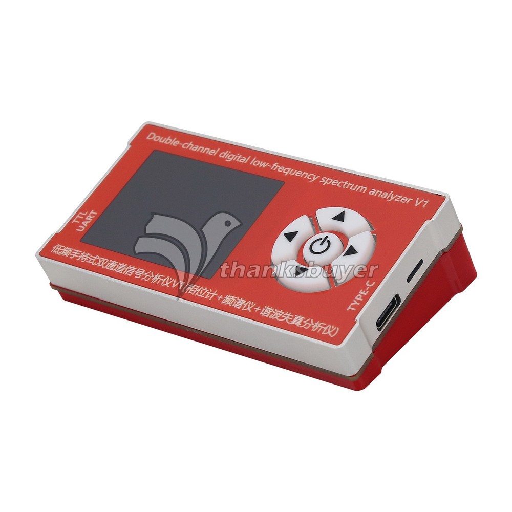 2-CH Digital Spectrum Analyzer 10Hz-800kHz Phase Difference Detection Module