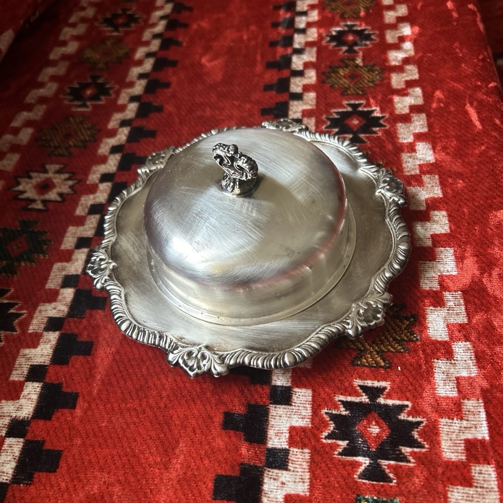 Vintage Silver Plated Dish With Lid
