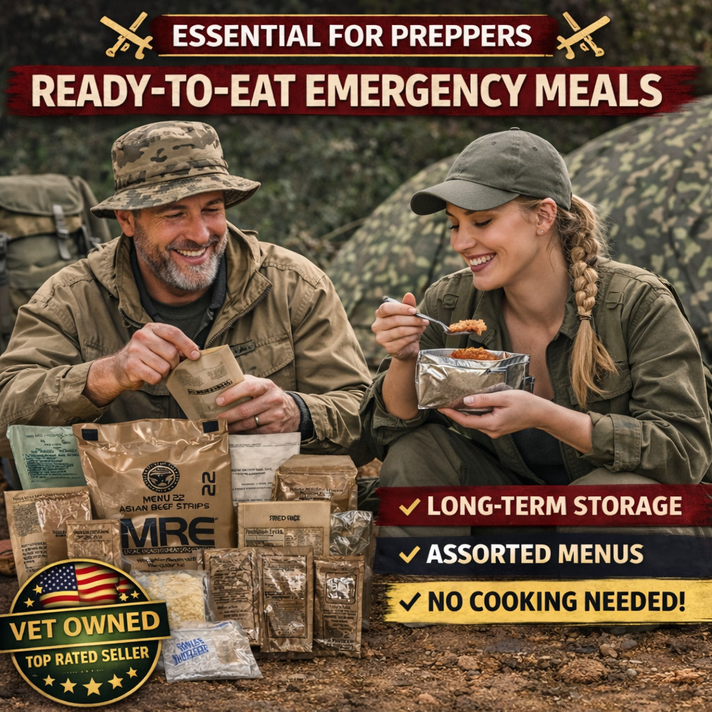 2 Pack MRE Emergency Ready To Eat Meals – Storm & Power Outage Food USA