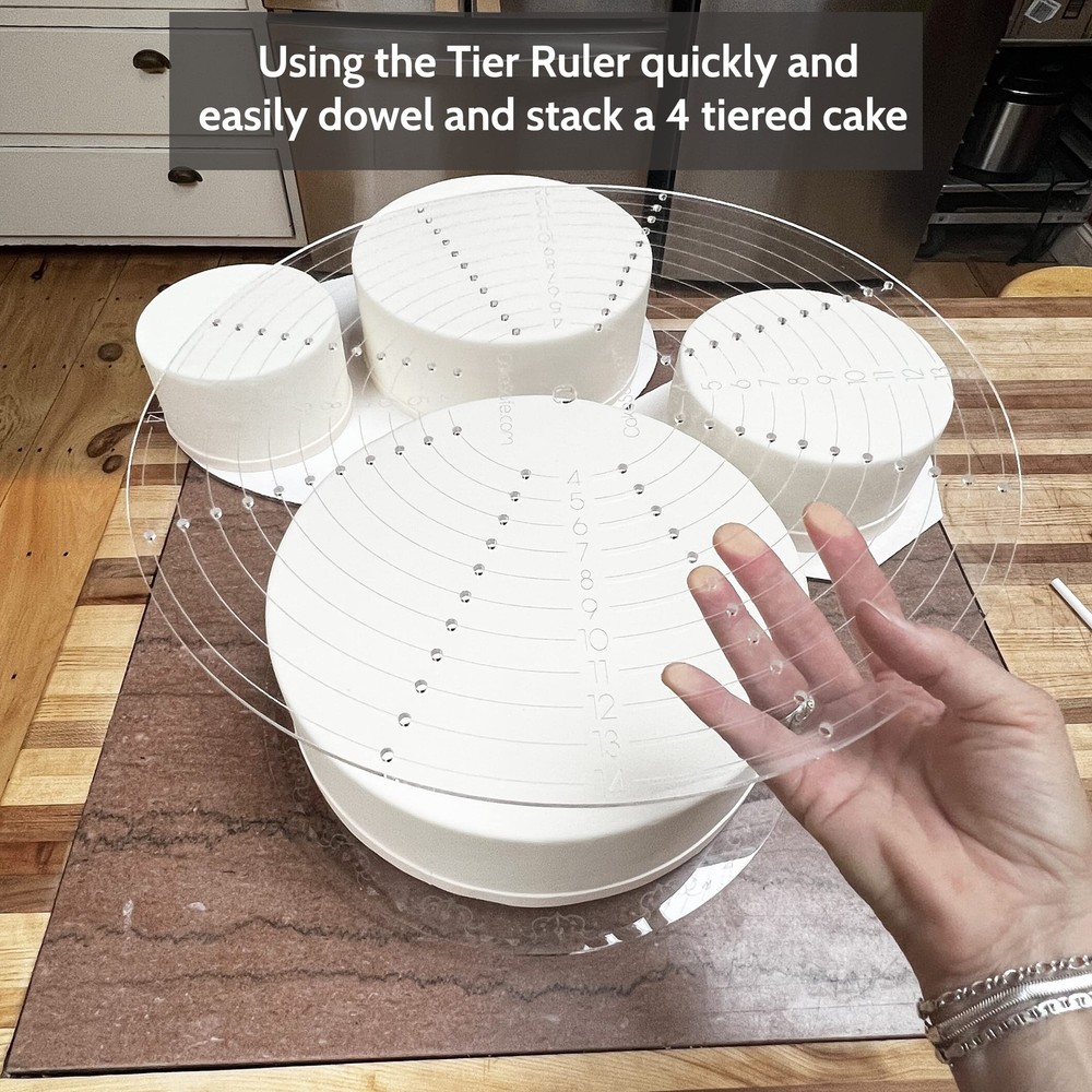 CakeSafe: Precise Cake Decorating - Dowel Placement & Centering Tool