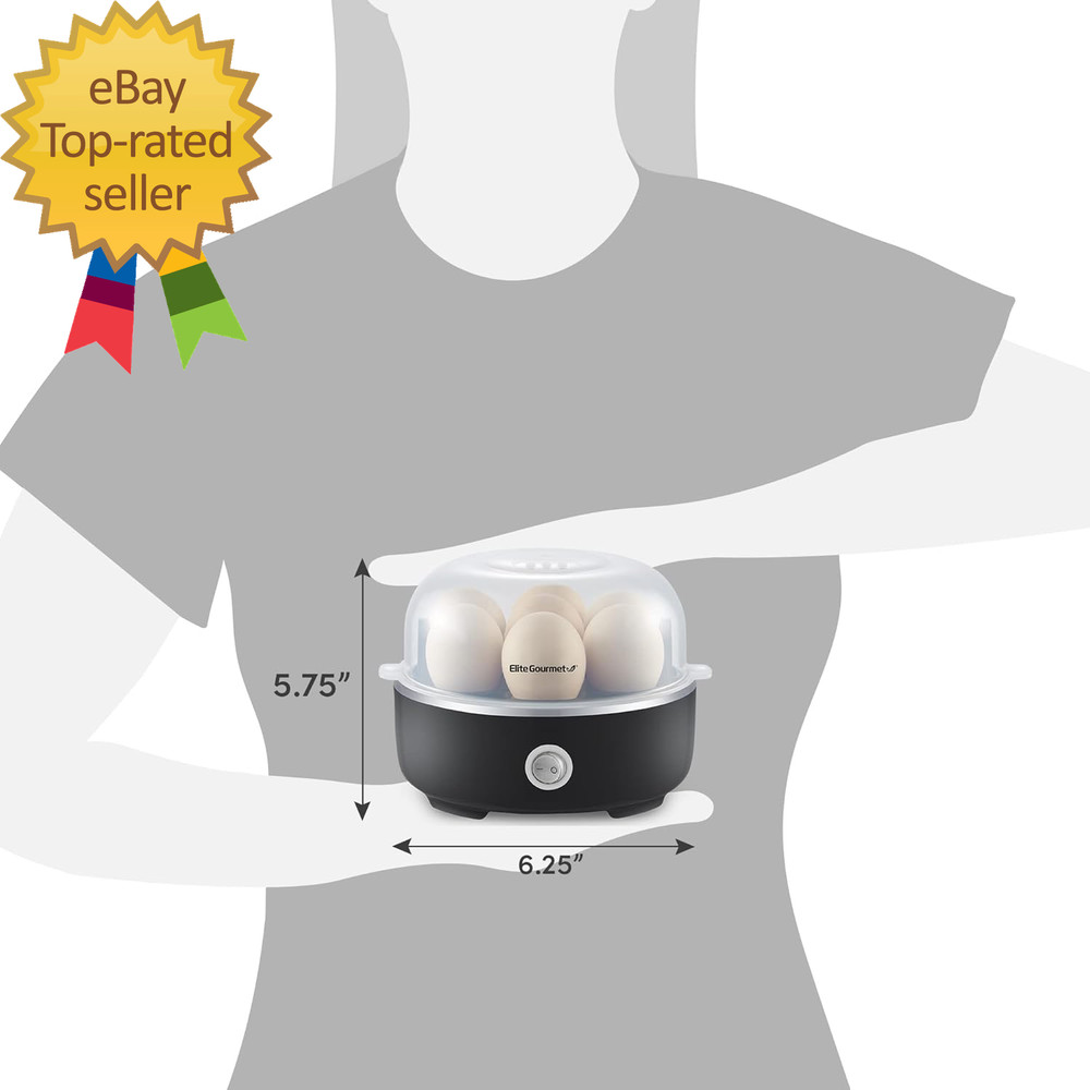 EGC115B Easy Egg Cooker Electric 7-Egg Capacity Soft Medium Hard-Boiled Egg
