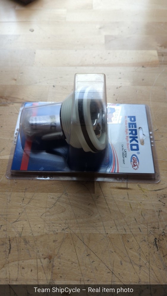 Perko Flush Latch Surface Mount Offset Cam Bar 25 Hole White G1N